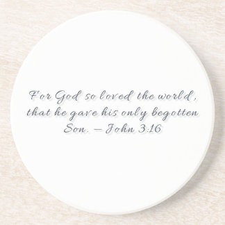 Jean 3:16, Dessous de verre en grès cadeau
