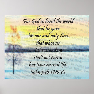 Jean 3:16 Grande Affiche