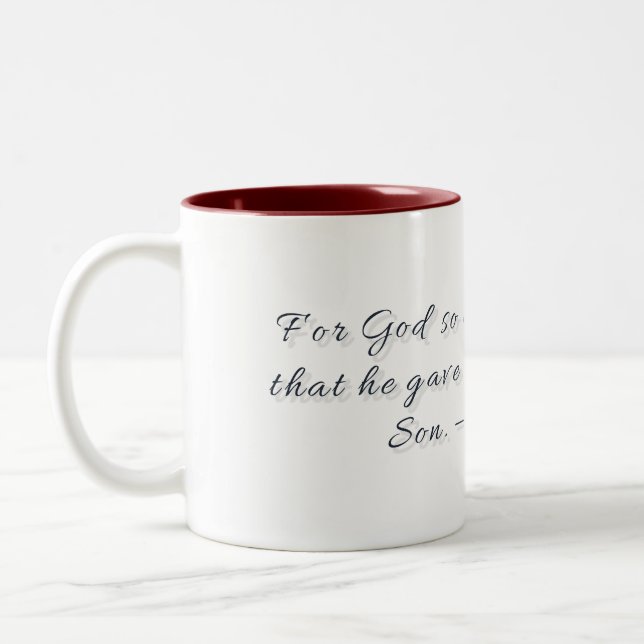 Jean 3:16, Mug Cadeau (Gauche)