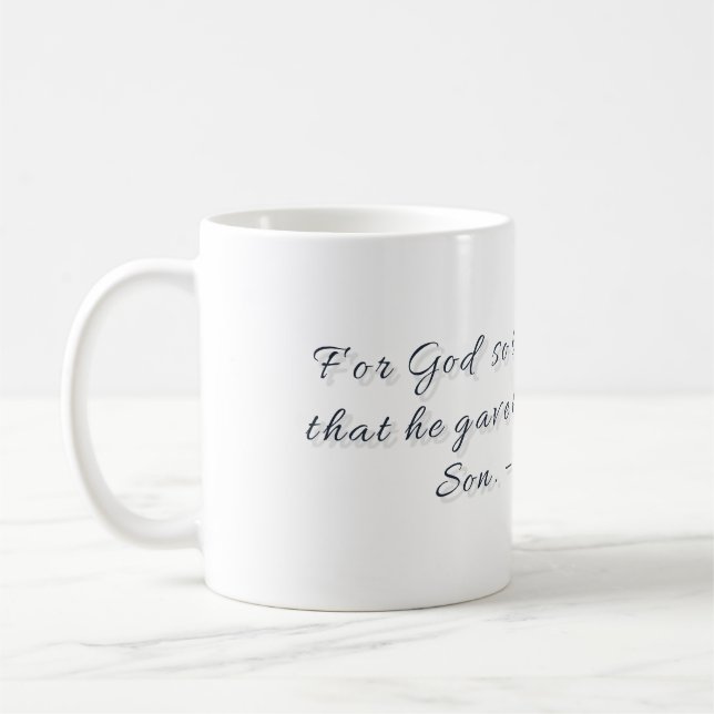 Jean 3:16, Mug Cadeau (Gauche)
