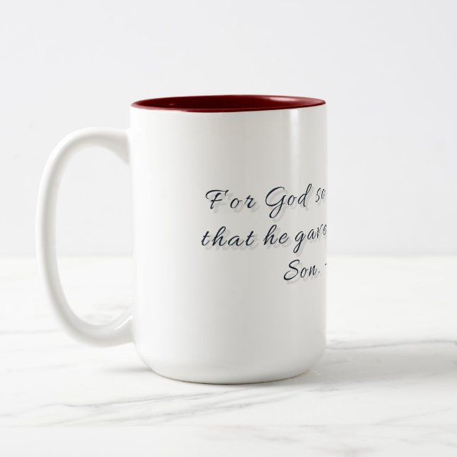 Jean 3:16, Mug Cadeau (Gauche)