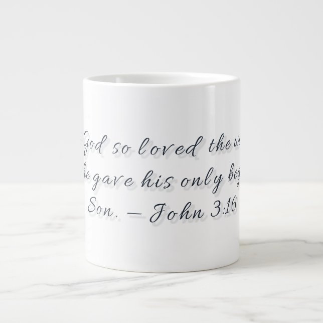 Jean 3:16, Mug Spécialité Cadeau (Devant)