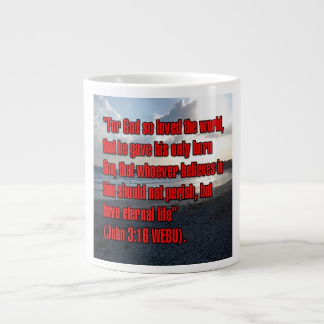 Jean 3:16 WEBU Mug (Devant)