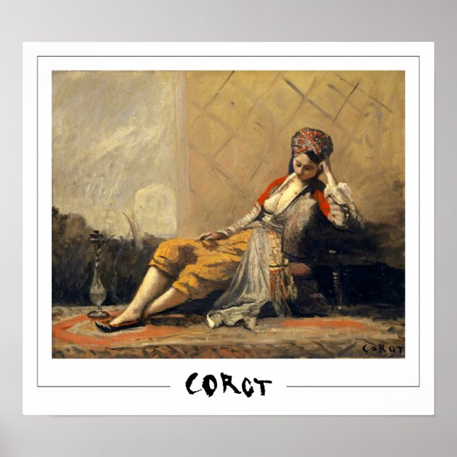 Jean-Baptiste-Camille Corot Zedign Affiche d'art # (Devant)