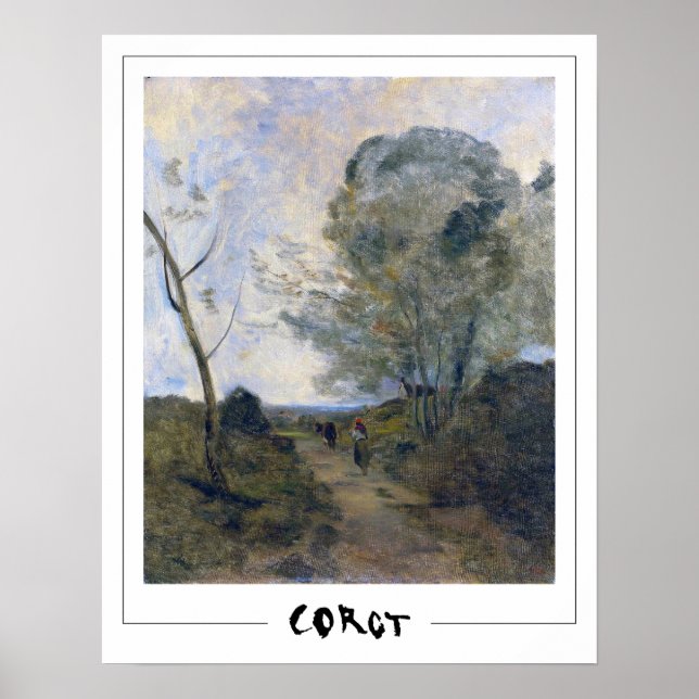 Jean-Baptiste-Camille Corot Zedign Affiche d'art # (Devant)