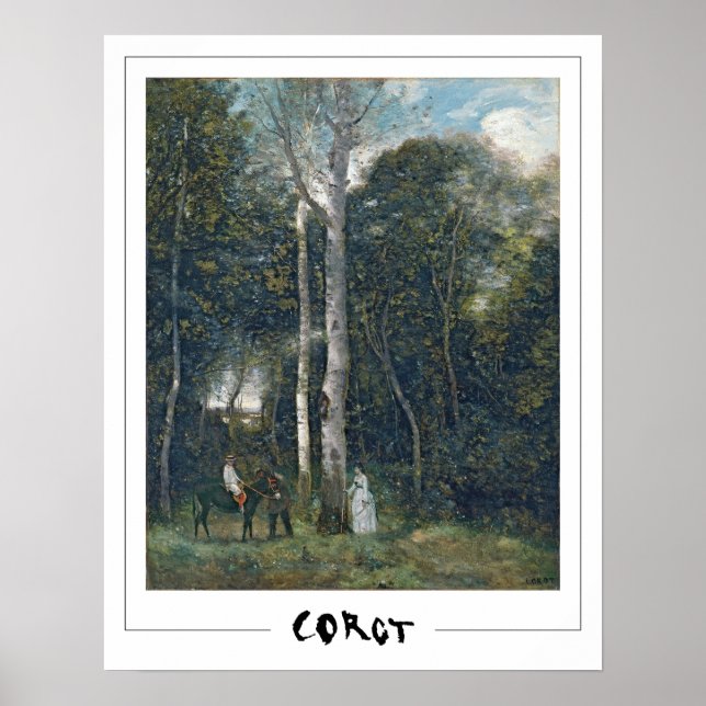 Jean-Baptiste-Camille Corot Zedign Affiche d'art # (Devant)