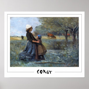 Jean-Baptiste-Camille Corot Zedign Affiche d'art #