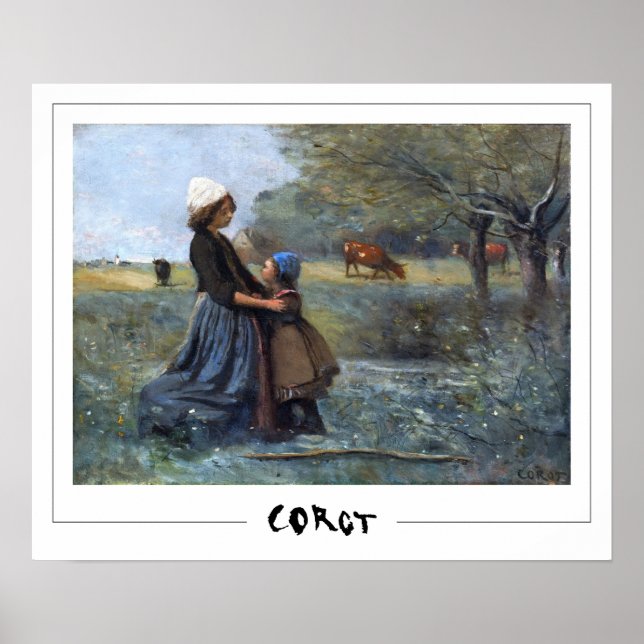 Jean-Baptiste-Camille Corot Zedign Affiche d'art # (Devant)