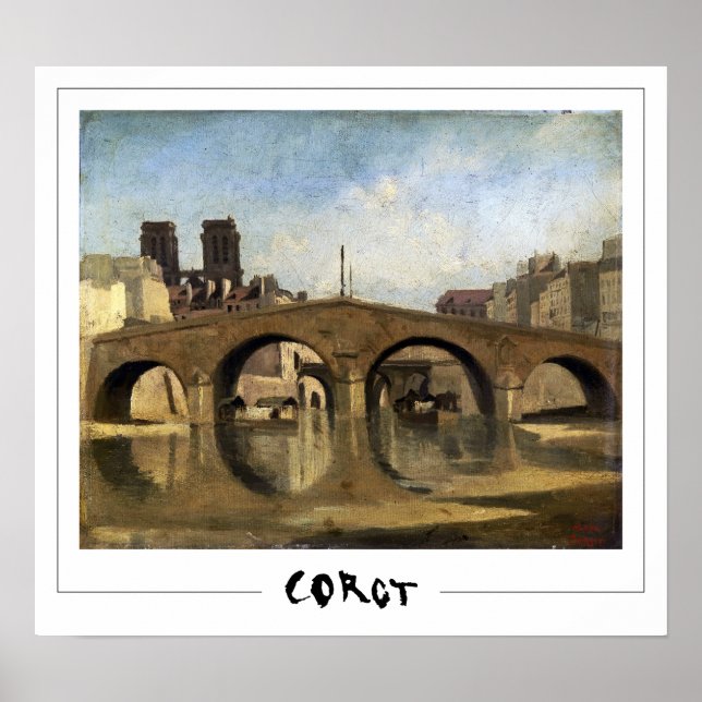 Jean-Baptiste-Camille Corot Zedign Affiche d'art # (Devant)