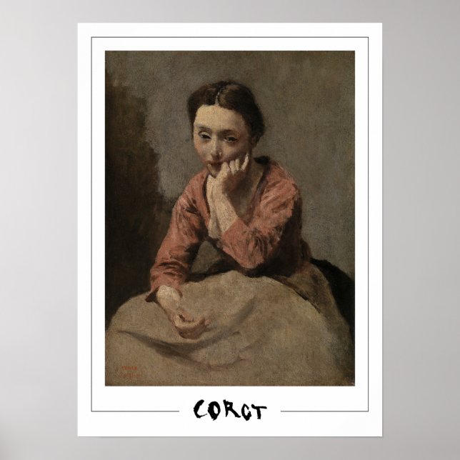 Jean-Baptiste-Camille Corot Zedign Affiche d'art # (Devant)