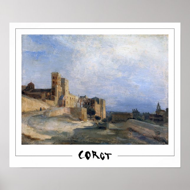 Jean-Baptiste-Camille Corot Zedign Affiche d'art # (Devant)