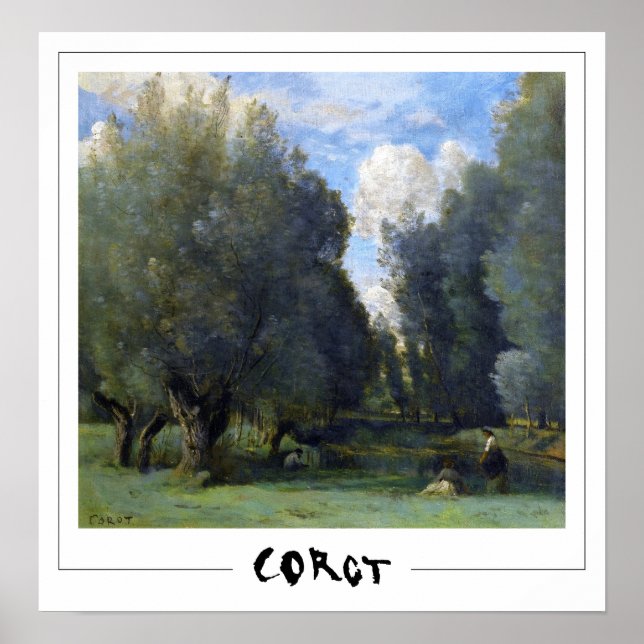 Jean-Baptiste-Camille Corot Zedign Affiche d'art # (Devant)
