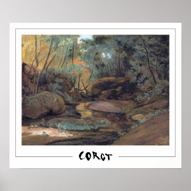Jean-Baptiste-Camille Corot Zedign Affiche d'art # (Devant)