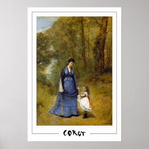 Jean-Baptiste-Camille Corot Zedign Affiche d'art #
