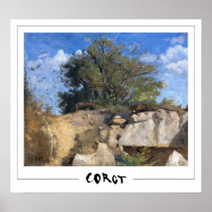 Jean-Baptiste-Camille Corot Zedign Affiche d'art #
