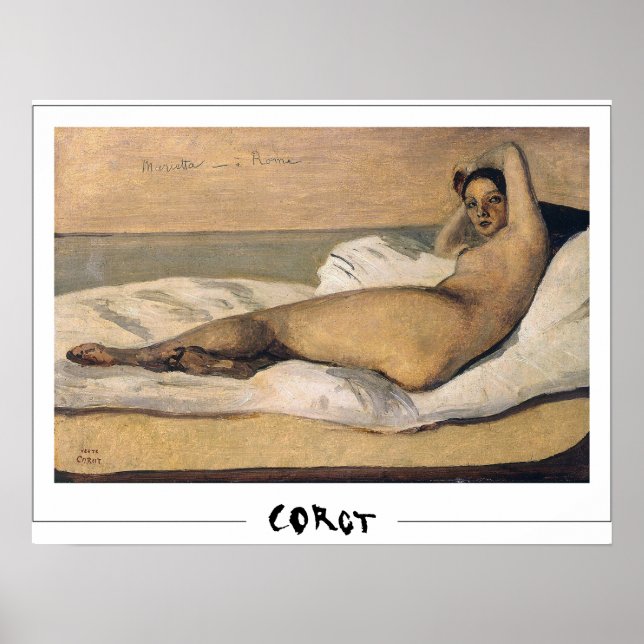Jean-Baptiste-Camille Corot Zedign Affiche d'art # (Devant)