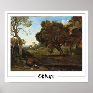 Jean-Baptiste-Camille Corot Zedign Affiche d'art #