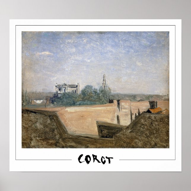 Jean-Baptiste-Camille Corot Zedign Affiche d'art # (Devant)