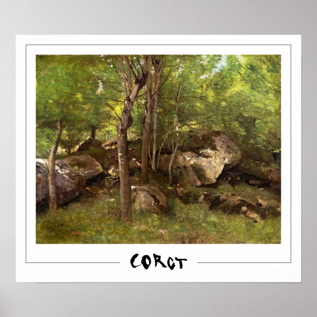 Jean-Baptiste-Camille Corot Zedign Affiche d'art # (Devant)
