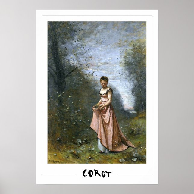 Jean-Baptiste-Camille Corot Zedign Affiche d'art # (Devant)