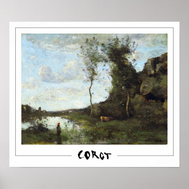 Jean-Baptiste-Camille Corot Zedign Affiche d'art # (Devant)