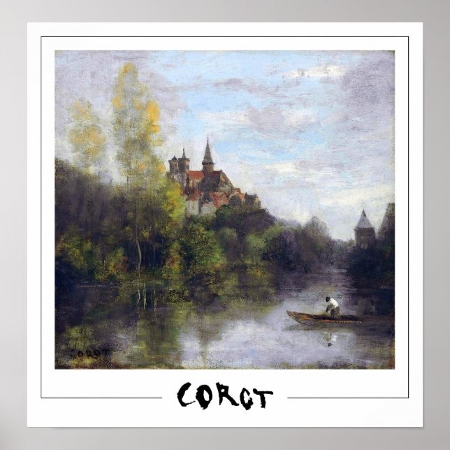 Jean-Baptiste-Camille Corot Zedign Art Poster #19- (Devant)