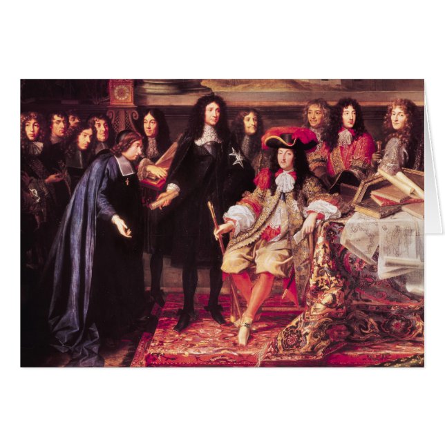 Jean-Baptiste Colbert présent les membres (Devant horizontal)