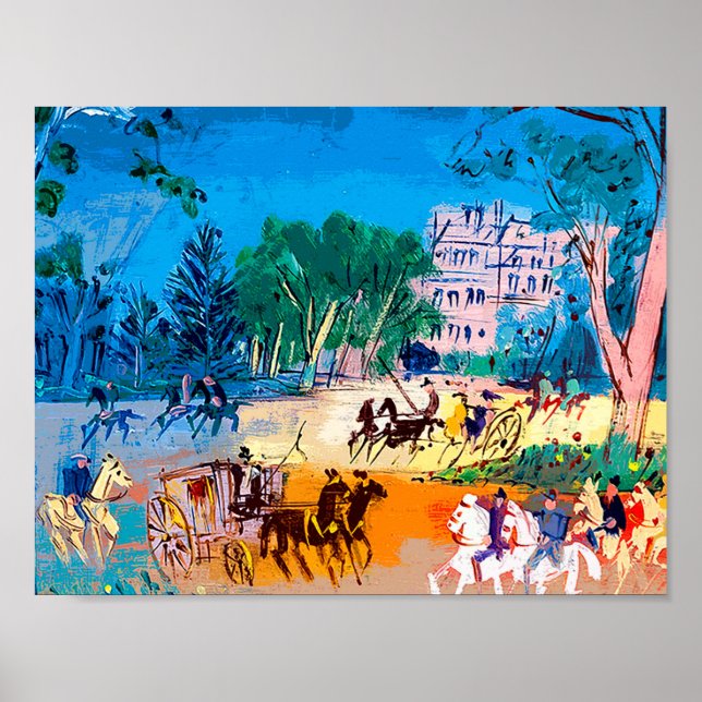 Jean Dufy Bois de Boulogne Poster (Devant)