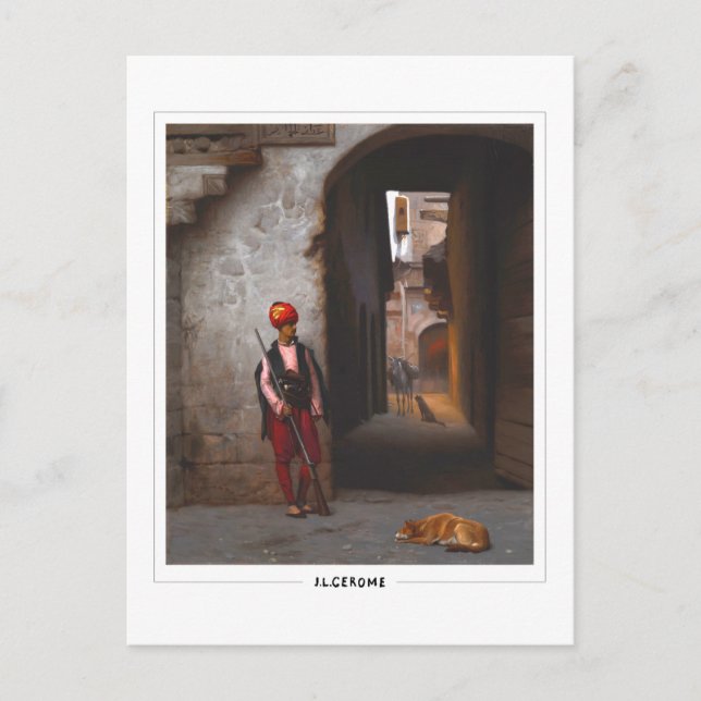 Jean-Léon Gérôme #13 - Carte postale d'art fin (Devant)