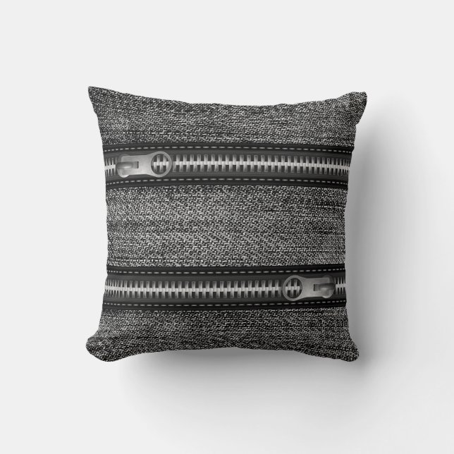 jean noir coussin et fermeture éclair (Recto)