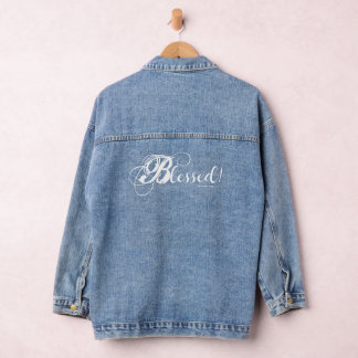 Jean Veste en Denim Bénie (Blanc)