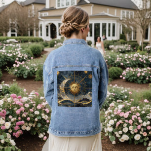 Jean Veste en denim céleste fantaisiste des cieux encha