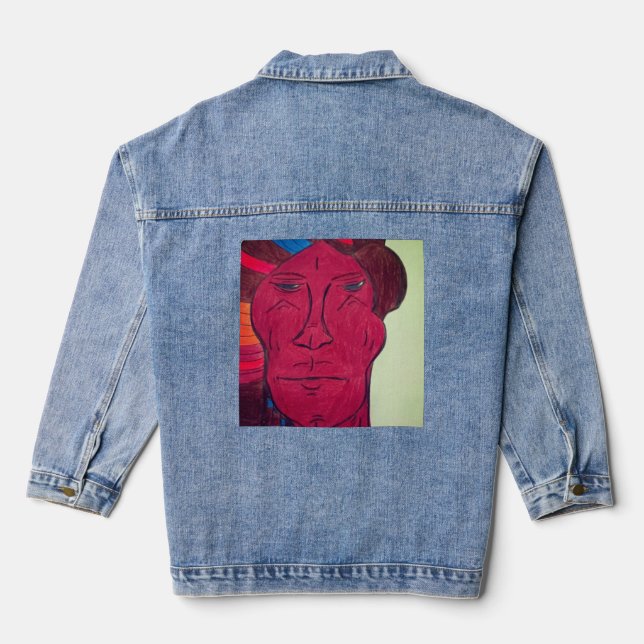 Jean Veste en denim d'art multiracial (Verso)