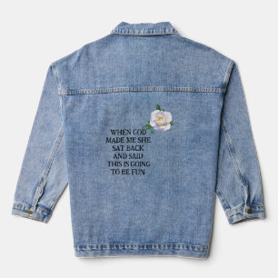 Jean Veste en denim faite par Dieu