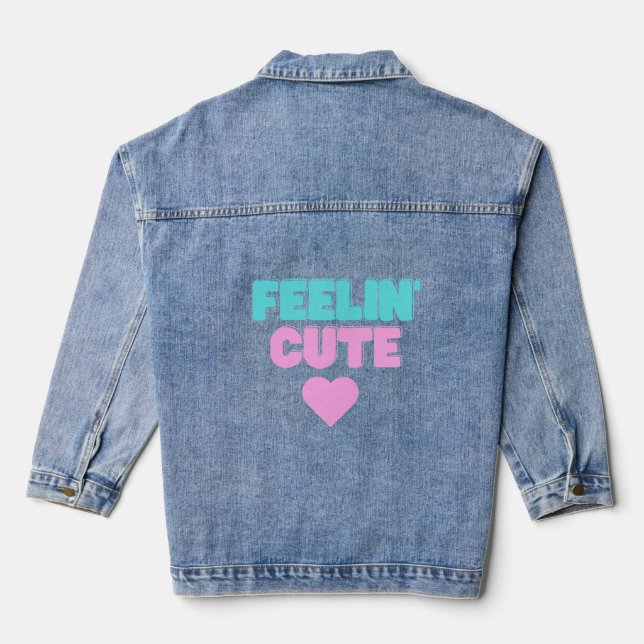 Jean Veste en denim Feeling Cute (Verso)