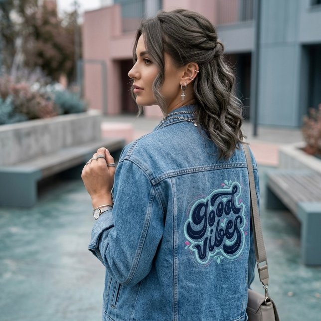 Jean Veste en denim Good Vibes (Créateur téléchargé)