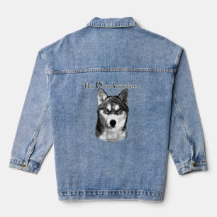 Jean Veste en denim Happy Face Husky