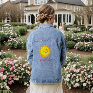 Jean Veste en Denim La vie est Belle Soleil Floral
