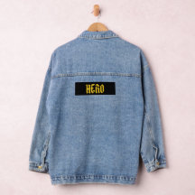 Veste en denim | logo héros au dos