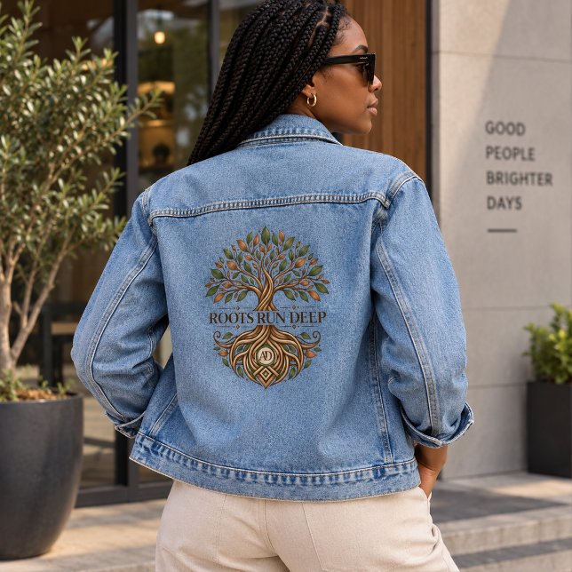 Jean Veste en denim Roots Run Deep (Créateur téléchargé)