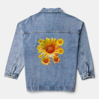 Jean Veste en denim tournesol