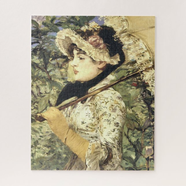 Jeanne, Printemps par Edourd Manet Puzzle (Vertical)