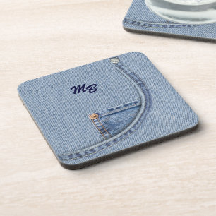 Jeans Dessous de verre avec initiales