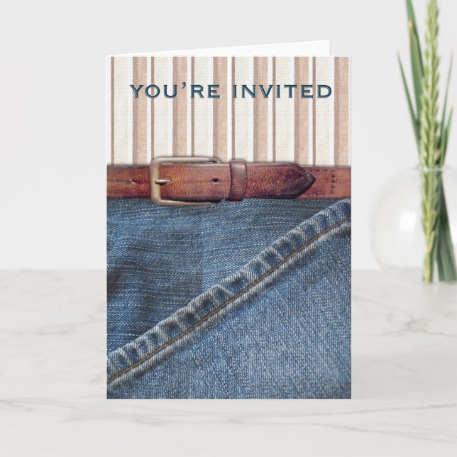 Jeans et invitation de rayures (Devant)