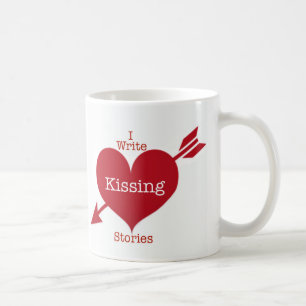 J'écris des histoires de baiser café Mug