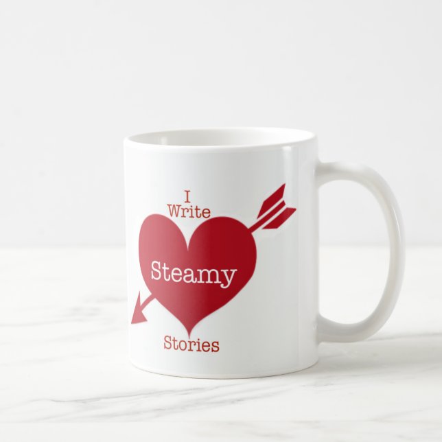J'Écris Des Histoires Fraîches De Café Mug (Droite)