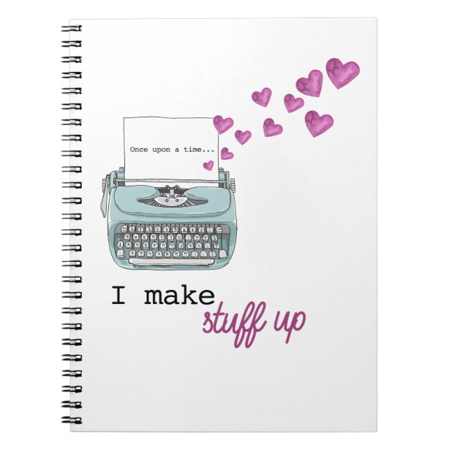 J'ÉCRIS DES STUFF Carnet Spiral pour les écrivains (Devant)