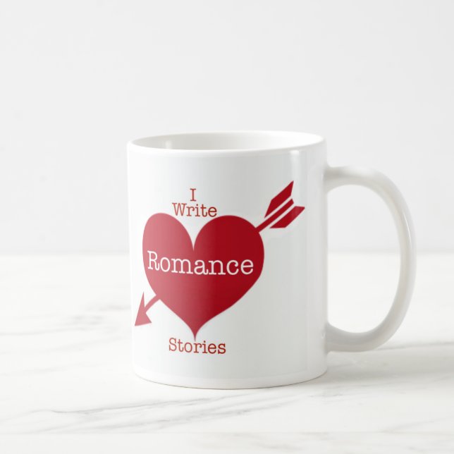 J'Écris Romance Histoires Café Mug (Droite)