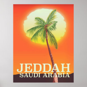 Jeddah Arabie Saoudite affiche de vacances