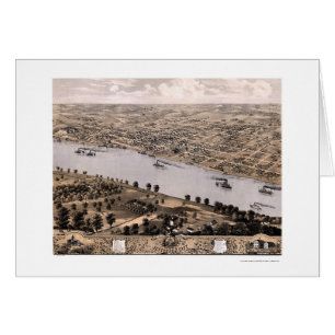 Jefferson city, carte panoramique de MOIS - 1869